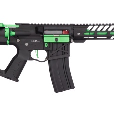 Lancer Tactical Enforcer NEEDLETAIL Skeleton AEG [Low FPS] w/ Alpha Stock (BLACK/GREEN)