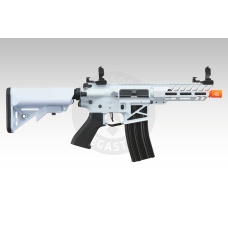 Lancer Tactical Low FPS Enforcer Needletail Skeleton M4 Airsoft Rifle (Color: White and Black)