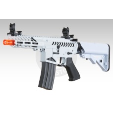 Lancer Tactical Low FPS Enforcer Needletail Skeleton M4 Airsoft Rifle (Color: White and Black)