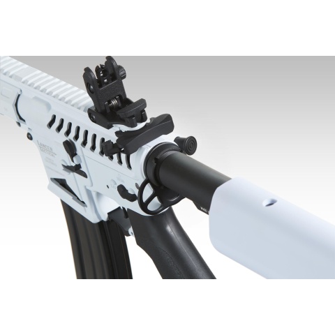 Lancer Tactical Low FPS Enforcer Needletail Skeleton M4 Airsoft Rifle (Color: White and Black)