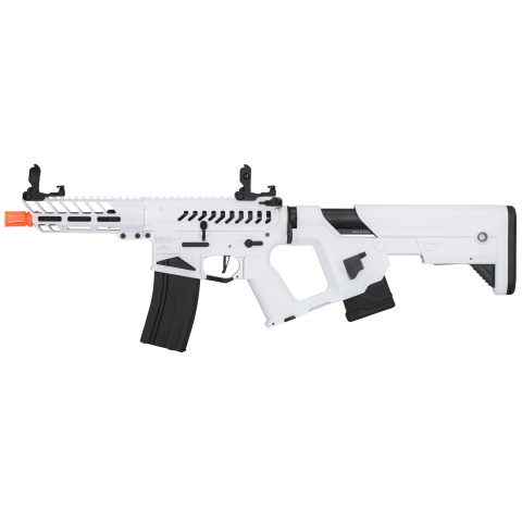 Lancer Tactical Low FPS Enforcer Needletail Skeleton M4 AEG Rifle with Alpha Stock (Color: White & Black)