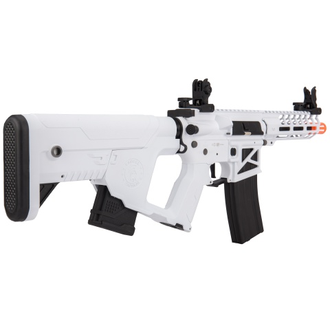 Lancer Tactical Low FPS Enforcer Needletail Skeleton M4 AEG Rifle with Alpha Stock (Color: White & Black)