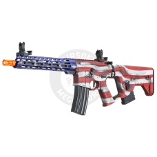Lancer Tactical Enforcer BLACKBIRD AEG Rifle w/ Alpha Stock (Cerakote Color: Stars & Stripes)