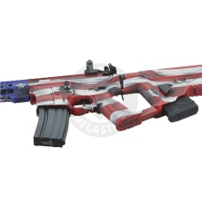 Lancer Tactical Enforcer BLACKBIRD AEG Rifle w/ Alpha Stock (Cerakote Color: Stars & Stripes)