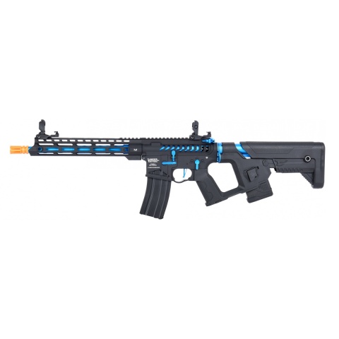 Lancer Tactical Enforcer BLACKBIRD Skeleton AEG w/ Alpha Stock [LOW FPS] - BLACK/BLUE