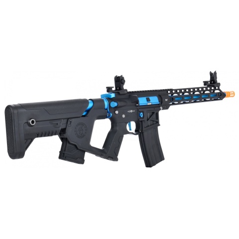 Lancer Tactical Enforcer BLACKBIRD Skeleton AEG w/ Alpha Stock [LOW FPS] - BLACK/BLUE