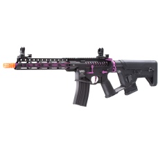 Lancer Tactical Enforcer Blackbird Skeleton AEG w/ Alpha Stock (Color: Black & Purple)