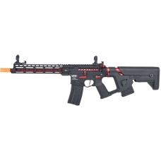 Lancer Tactical Enforcer BLACKBIRD Skeleton AEG w/ Alpha Stock [HIGH FPS] - BLACK/RED
