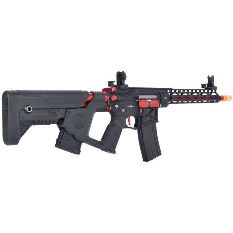 Lancer Tactical Enforcer BLACKBIRD Skeleton AEG w/ Alpha Stock [HIGH FPS] - BLACK/RED