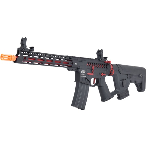 Lancer Tactical Enforcer BLACKBIRD Skeleton AEG w/ Alpha Stock [HIGH FPS] - BLACK/RED