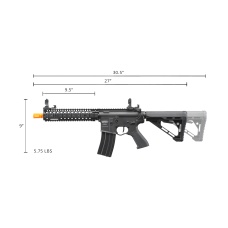 Lancer Tactical Proline Raider M4 AEG Rifle with Delta Stock (Color: Black)