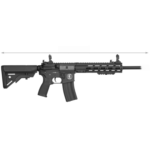 Lancer Tactical Bravo MK1 SMR Black Jack Airsoft Rifle - BLACK