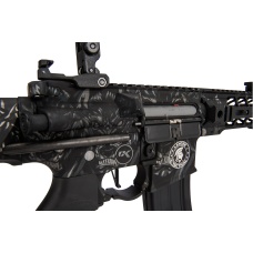 Lancer Tactical ProLine Battle Hawk PDW Airsoft AEG [Low FPS] (Black w/ Wolfpack Laser Engraving)