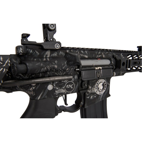 Lancer Tactical ProLine Battle Hawk PDW Airsoft AEG [Low FPS] (Black w/ Wolfpack Laser Engraving)