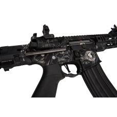 Lancer Tactical ProLine Battle Hawk PDW Airsoft AEG [Low FPS] (Black w/ Wolfpack Laser Engraving)