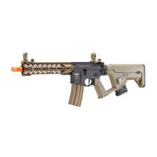 Lancer Tactical Two-Tone Enforcer Battle Hawk Airsoft AEG w/ Alpha Stock (Color: Black / Tan)