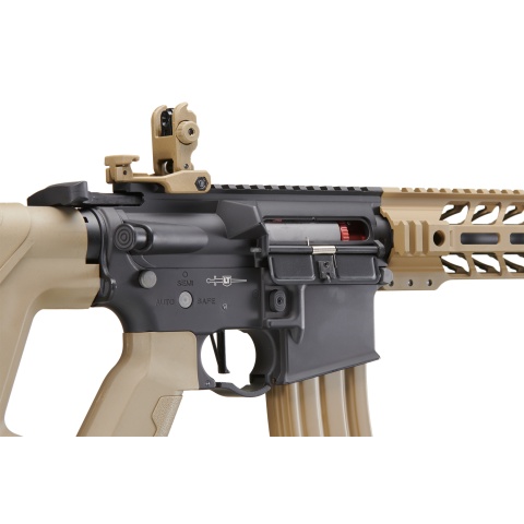 Lancer Tactical Two-Tone Enforcer Battle Hawk Airsoft AEG w/ Alpha Stock (Color: Black / Tan)