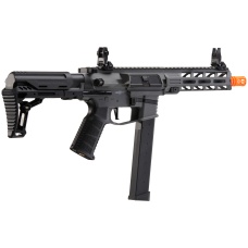 Lancer Tactical Gen 2 9mm Battle X CQB Carbine Airsoft AEG (Color: Grey) + 4 Free Midcap Magazines