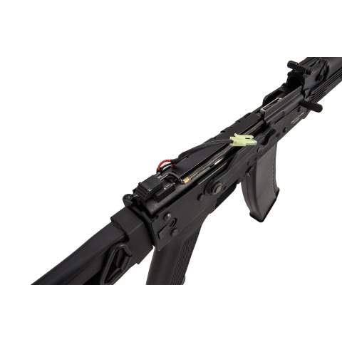 Lancer Tactical AK-Series AK-74M AEG Airsoft Rifle w/ Skeleton Foldable Stock (Black)