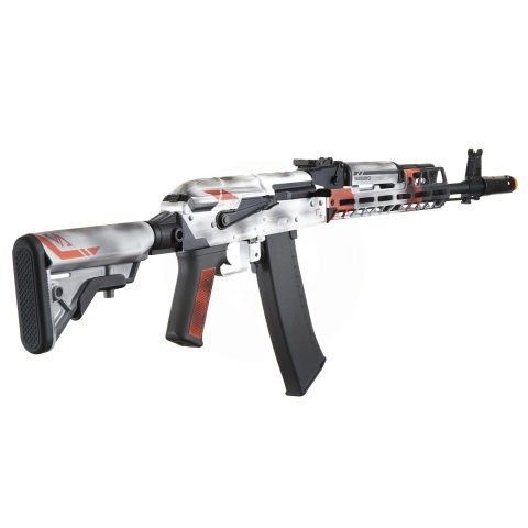 Lancer Tactical AK74 Full Metal Rifle w/ 10.5 inch M-LOK Handguard (Cerakote Color: Asiimov)