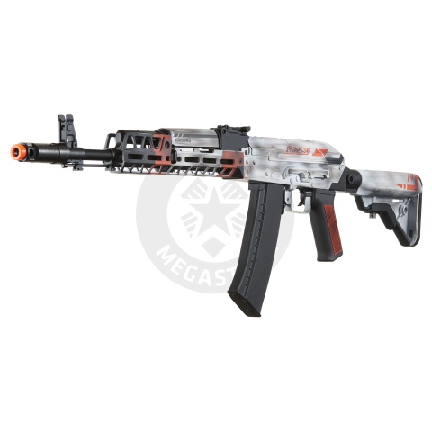 Lancer Tactical AK74 Full Metal Rifle w/ 10.5 inch M-LOK Handguard (Cerakote Color: Asiimov)