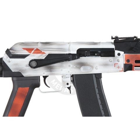 Lancer Tactical AK74 Full Metal Rifle w/ 10.5 inch M-LOK Handguard (Cerakote Color: Asiimov)