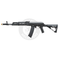 Lancer Tactical AK74 Full Metal Rifle w/ 10.5 inch CNC M-LOK Handguard and Delta Stock (Color: Black)