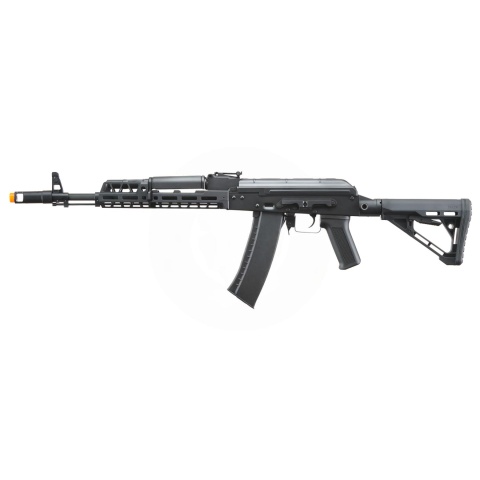 Lancer Tactical AK74 Full Metal Rifle w/ 10.5 inch CNC M-LOK Handguard and Delta Stock (Color: Black)