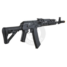 Lancer Tactical AK74 Full Metal Rifle w/ 10.5 inch CNC M-LOK Handguard and Delta Stock (Color: Black)