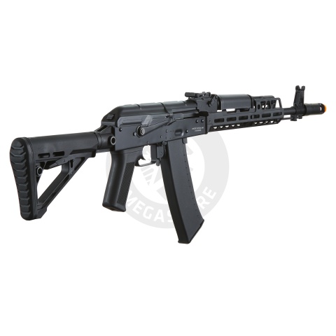 Lancer Tactical AK74 Full Metal Rifle w/ 10.5 inch CNC M-LOK Handguard and Delta Stock (Color: Black)