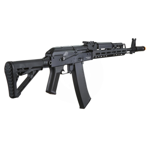 Lancer Tactical AK74 Full Metal Rifle w/ 10.5 inch CNC M-LOK Handguard and Delta Stock (Color: Black)