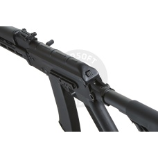 Lancer Tactical AK74 Full Metal Rifle w/ 10.5 inch CNC M-LOK Handguard and Delta Stock (Color: Black)