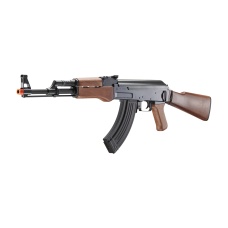 Lancer Tactical Airsoft Full Metal AK-47 AEG w/ Battery & Charger (Color: Black / Wood)