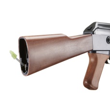 Lancer Tactical Airsoft Full Metal AK-47 AEG w/ Battery & Charger (Color: Black / Wood)