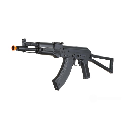 Lancer Tactical x Kalashnikov USA Licensed KR-104S Airsoft AEG Rifle with Triangle Stock (Color: Black)