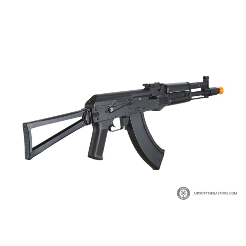 Lancer Tactical x Kalashnikov USA Licensed KR-104S Airsoft AEG Rifle with Triangle Stock (Color: Black)