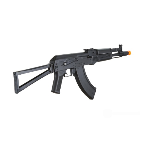 Lancer Tactical x Kalashnikov USA Licensed KR-104S Airsoft AEG Rifle with Triangle Stock (Color: Black)