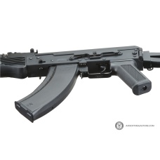 Lancer Tactical x Kalashnikov USA Licensed KR-104S Airsoft AEG Rifle with Triangle Stock (Color: Black)