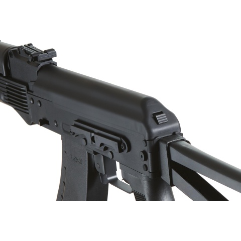 Lancer Tactical x Kalashnikov USA Licensed KR-104S Airsoft AEG Rifle with Triangle Stock (Color: Black)