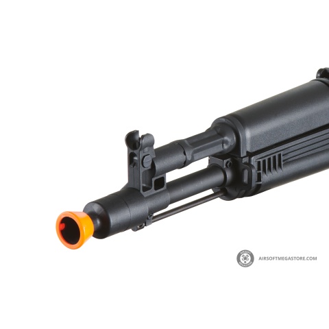 Lancer Tactical x Kalashnikov USA Licensed KR-104S Airsoft AEG Rifle with Triangle Stock (Color: Black)