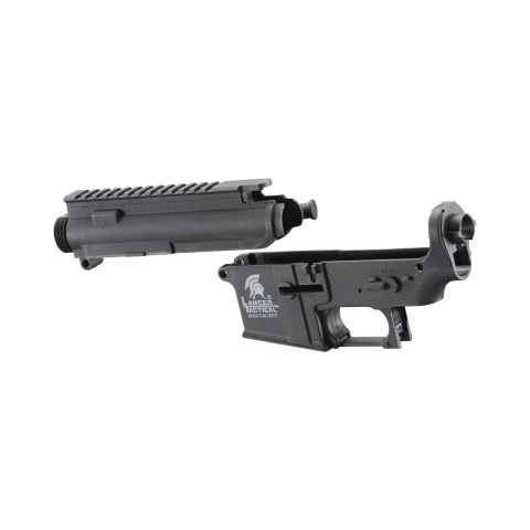 Lancer Tactical Polymer M4 Receiver Set for Airsoft AEGs (Color: Black)