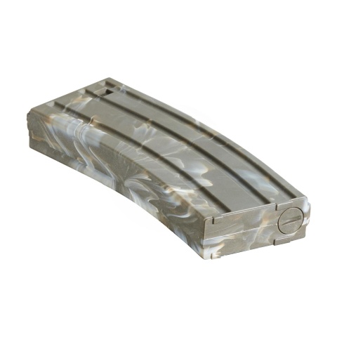 Lancer Tactical Metal Gen 2 120 Round Mid Capacity Airsoft Magazine for M4/M16 (Color: Marble)