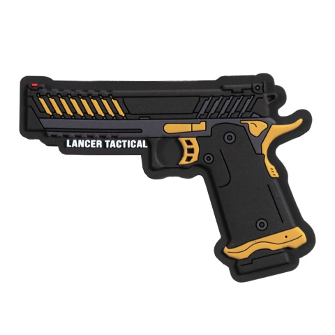 Lancer Tactical Knightshade PVC Patch (Color: Black / Yellow)