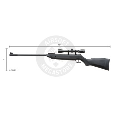 Lancer Air .22 Caliber Pellet Break Barrel Air Rifle w/ Scope (Color: Black)