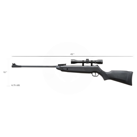 Lancer Air .22 Caliber Pellet Break Barrel Air Rifle w/ Scope (Color: Black)