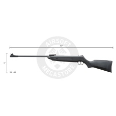 Lancer Air .22 Caliber Pellet Break Barrel Air Rifle (Color: Black)