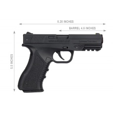 Lancer Air Defender LTA-3B CO2 Half-Blowback 4.5mm AirGun (Color: Black)