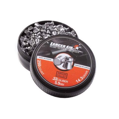 Lancer Air 250 Count .22 Caliber 14.3 Gram Air Gun Pellets (5.5mm Hollowpoint)