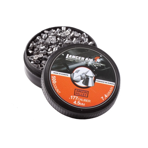 Lancer Air 500 Count 0.177 Caliber 7.4 Gram Air Gun Pellets (4.5mm Pointed)