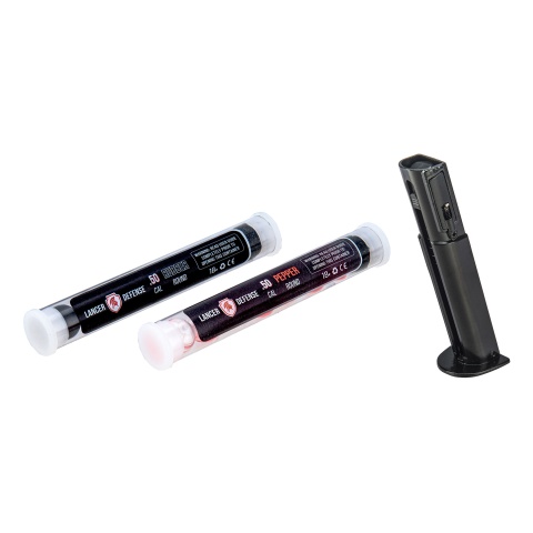 Lancer Defense Scorpion .50 Cal CO2 Powered Less Lethal Defense Pistol *Full Set* (Color: Black)